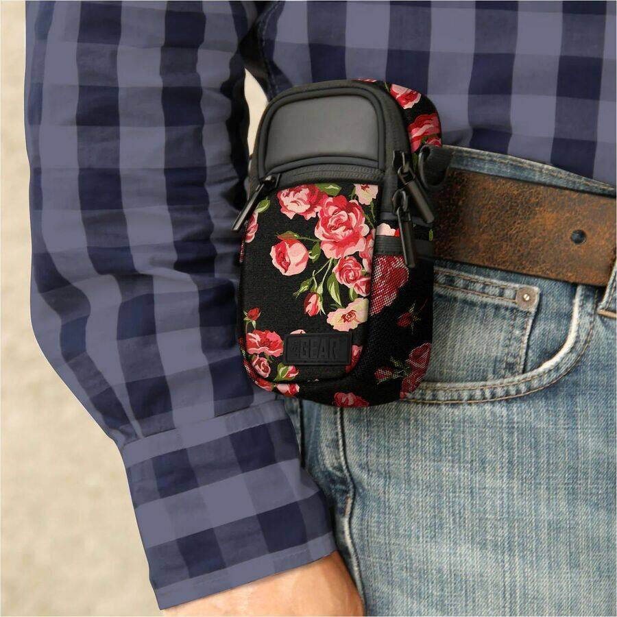 Alt View 1. Accessory Power - USA Gear Carrying Case (Sling) Camera - Floral - Water Proof, Rain Resistant, Moisture Resistant, Dust Resistant, Sand - Floral.