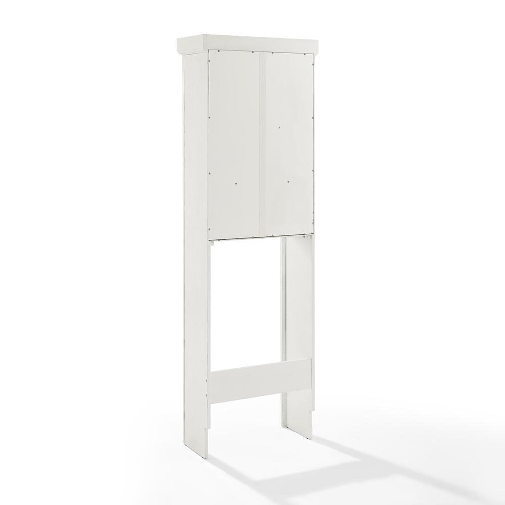 Left. Crosley Furniture - Seaside Over The Toilet Storage Cabinet - Distressed White.