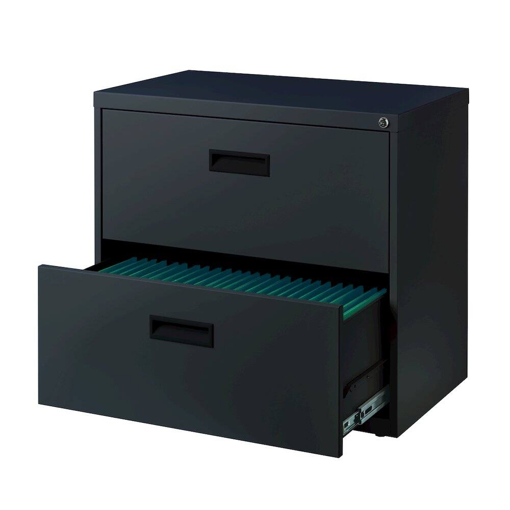 Alt View 4. Hirsh - Hirsh 30 inch Wide 2 Drawer Lateral File Cabinet for Home or Office, Charcoal.