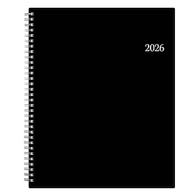 Front. Blue Sky - 2026 Blue Sky Enterprise 8.5" x 11"  Weekly & Monthly Planner, Plastic Cover, Black (111288-26) - Black.
