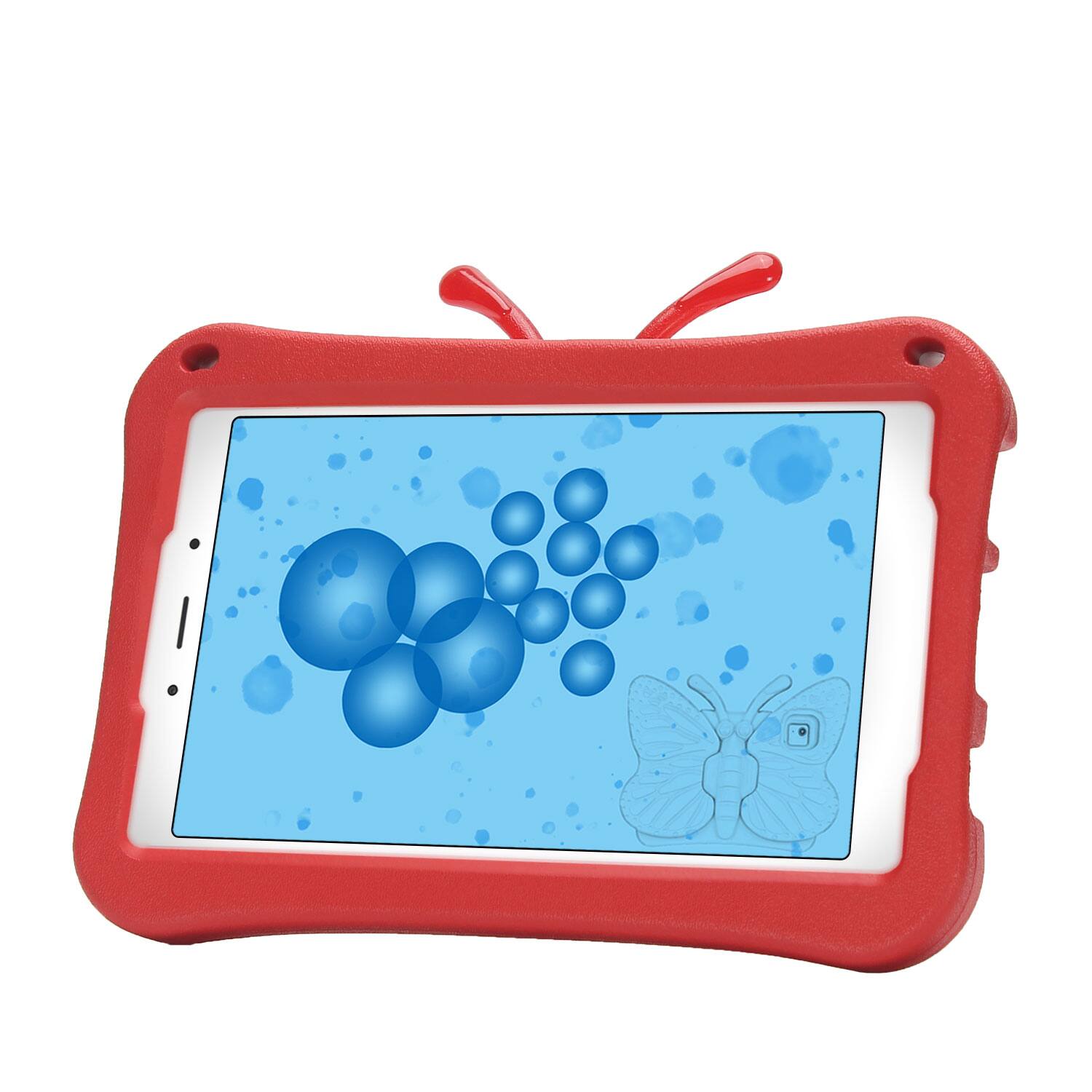 Alt View 1. Dteck - Kids Butterfly Case for Samsung Galaxy Tab A9 8.7" 2023 & Tab A7 Lite 8.7" 2021,3D Cartoon EVA Shockproof Stand Cover - Red.