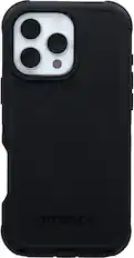 Front. OtterBox - Defender Series Pro Hard Shell for MagSafe for Apple iPhone 16 Pro Max - Black.