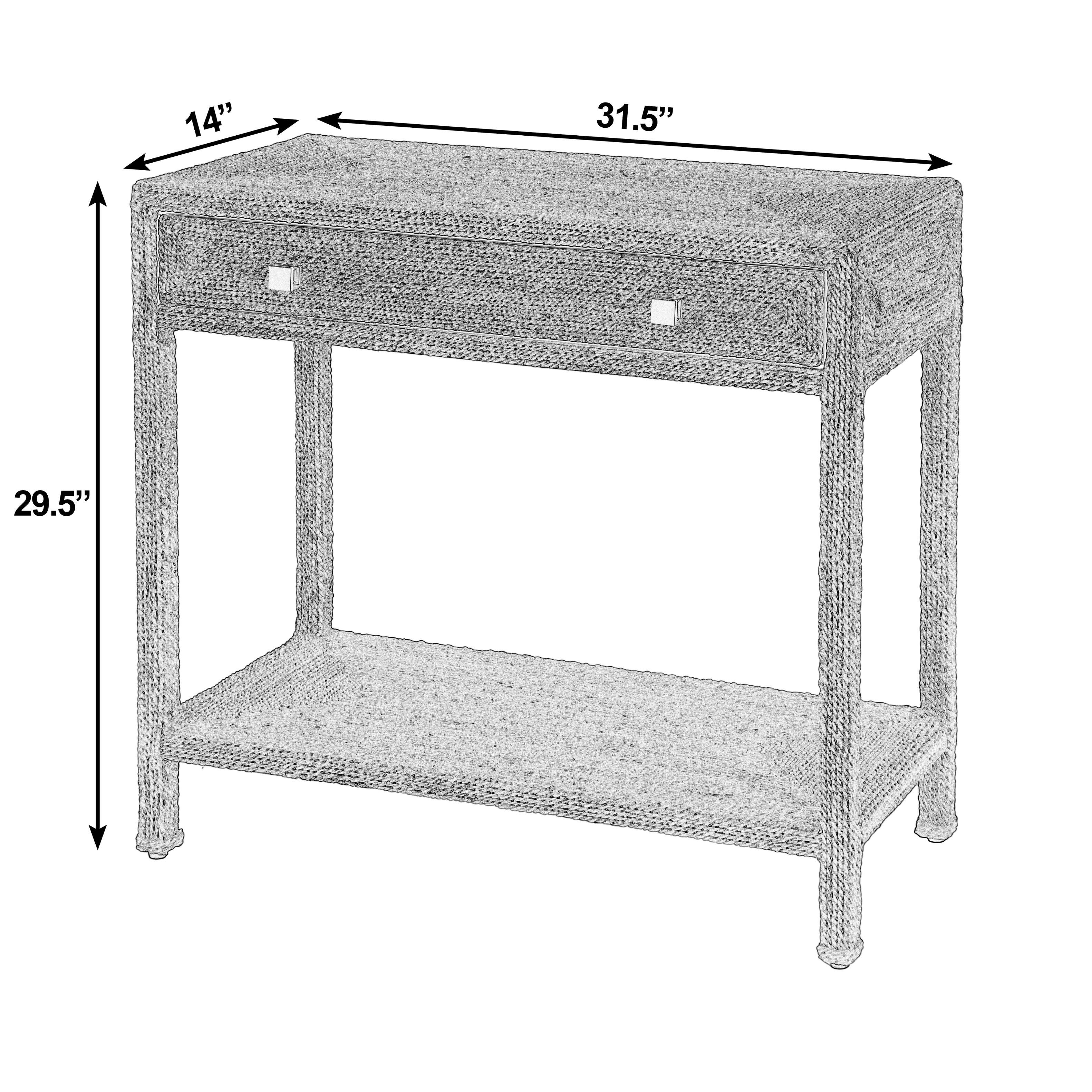Butler Specialty Como 31.5 in. W Rectangular Banana Leaf 1 Drawer ...