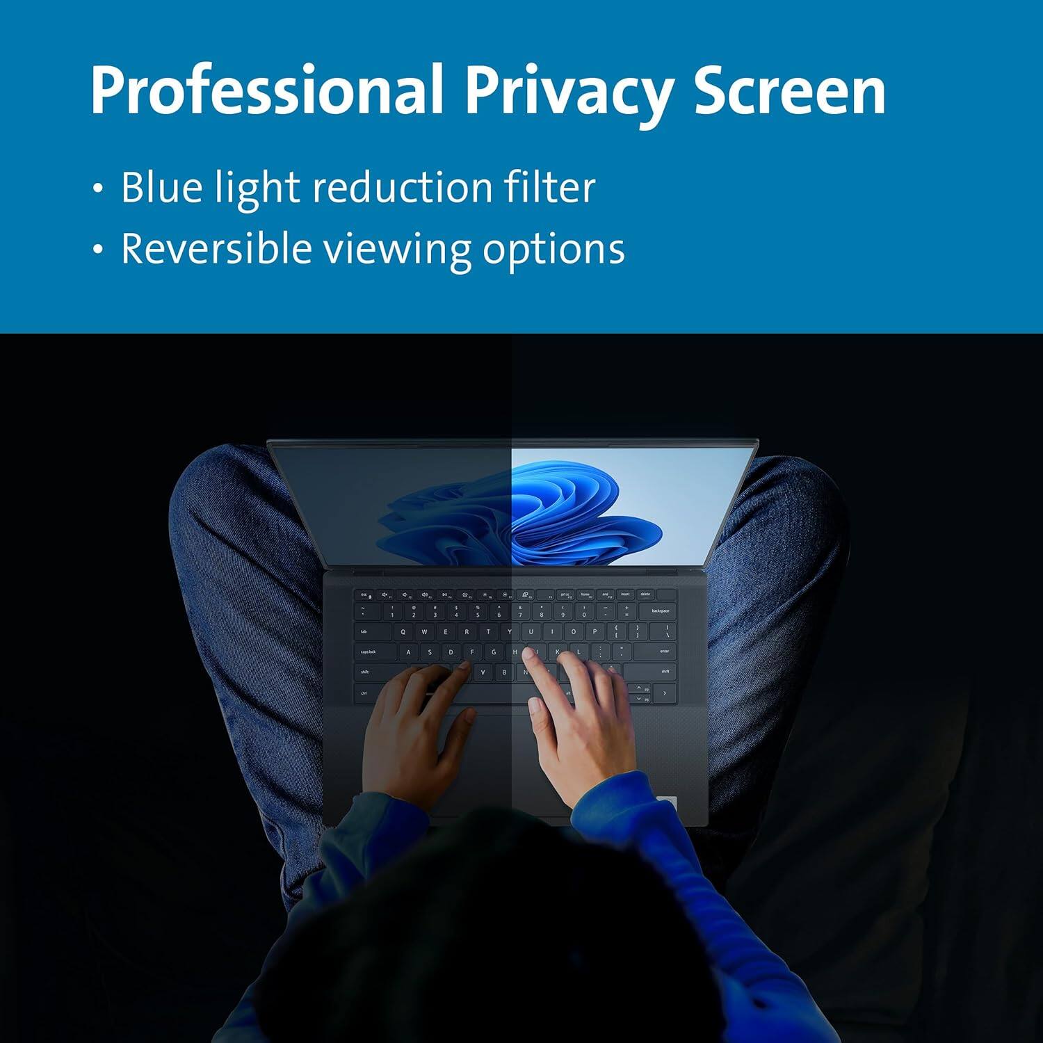 Professional Privacy Screen  
- Blue light reduction filter  
- Reversible viewing options
