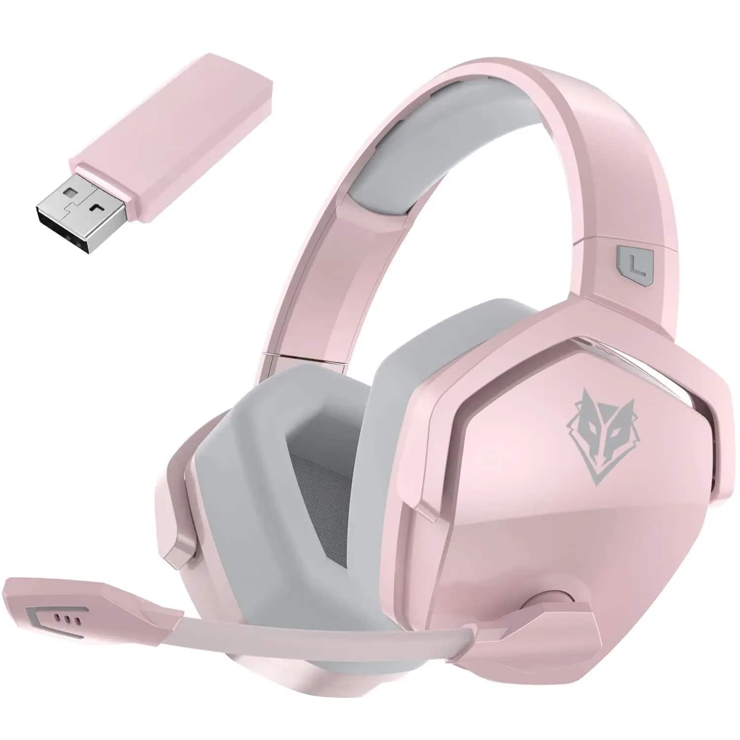 PRIMEPLUS - G06 Wireless Gaming Headset, 100Hr Battery, 2.4GHz Ultra-Low Latency & Bluetooth 5.3, 50mm Surround Sound - Pink price history on PriceWatchPro