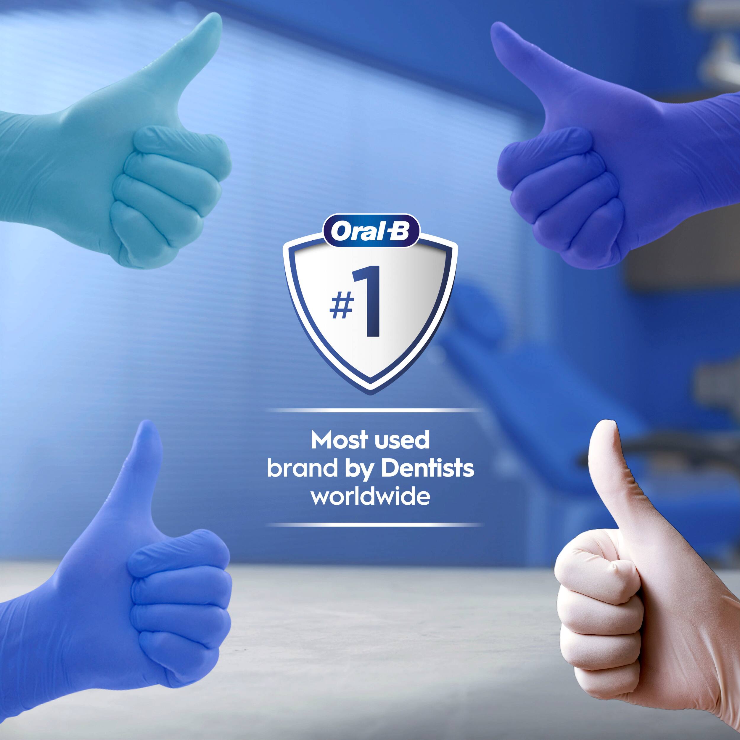 Oral-B is the #1 most used brand by dentists worldwide.