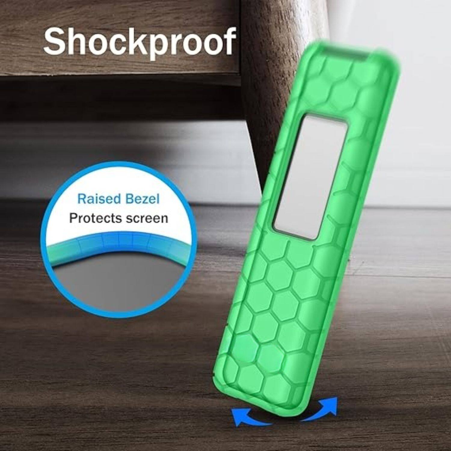 Shockproof

Raised Bezel Protects screen