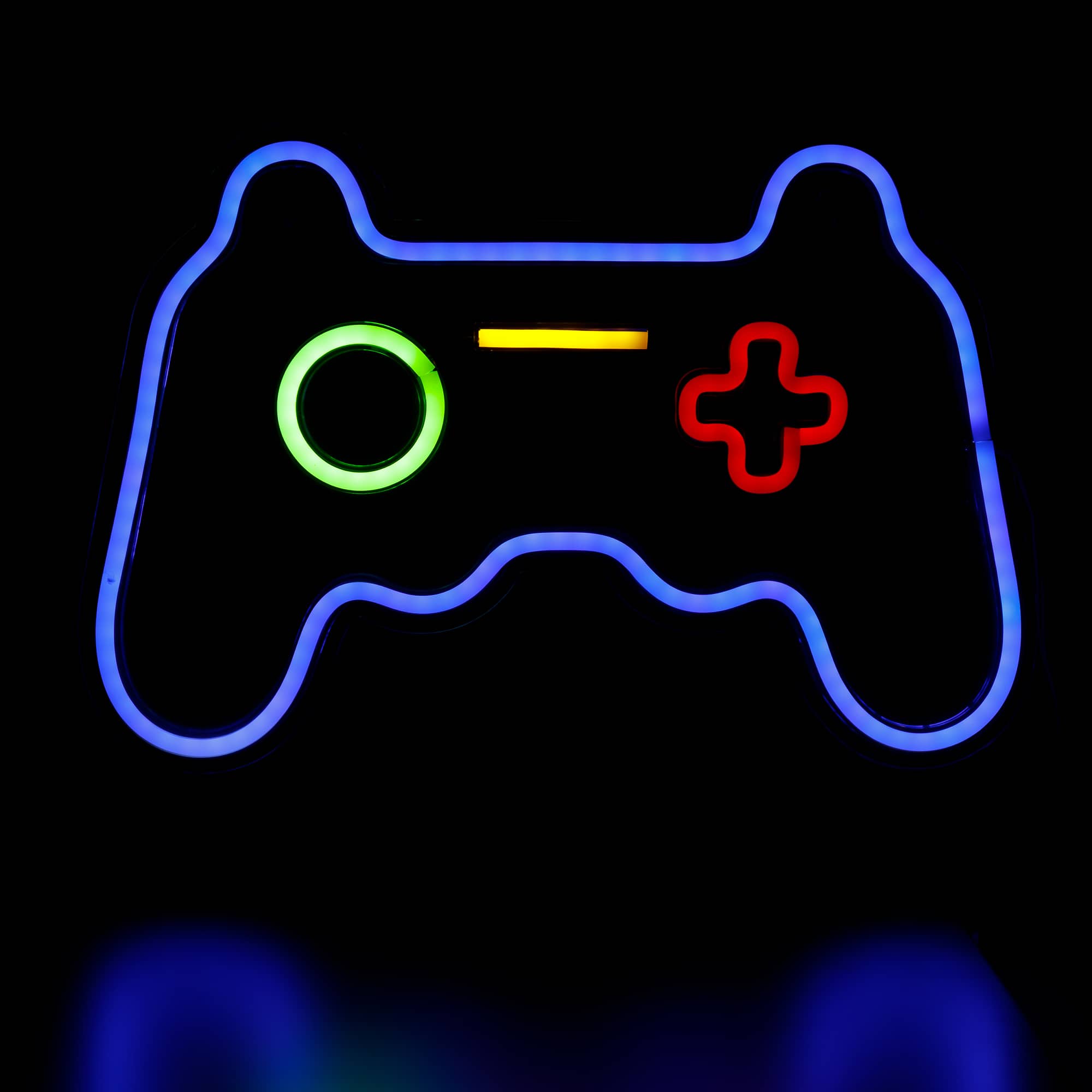Northlight - LED Video Game Controller Neon Lighted Wall Art - 11" - Blue