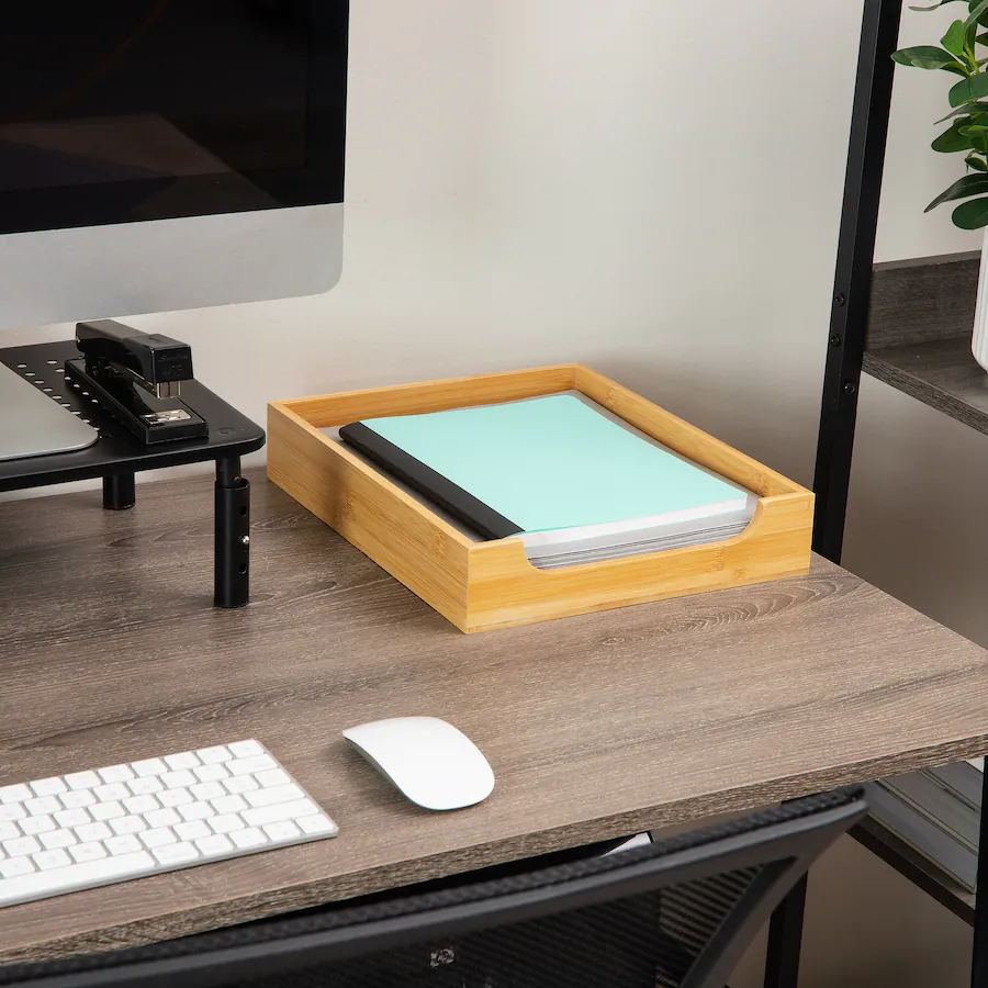 Storage File Brown Mind Reader Paper Tray, Desktop Organizer, File Storage, Modern, Office ...