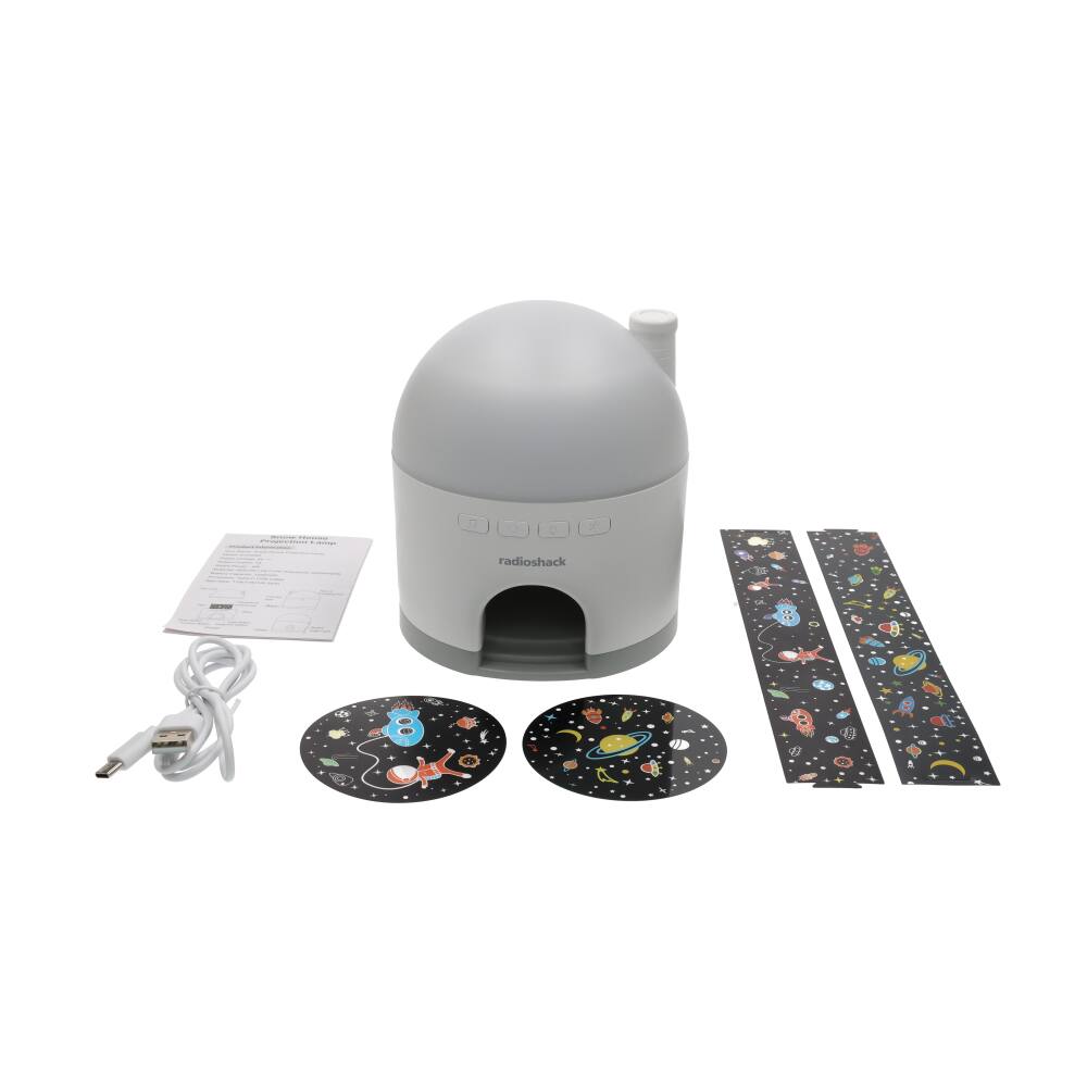 Alt View 4. RadioShack - RadioShack Projector Night Light for Kids - White.