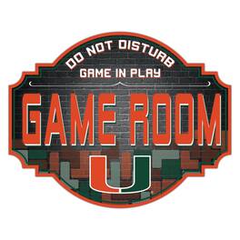 Fan Creations - Miami Hurricanes 12'' Game Room Tavern Sign - Multicolor