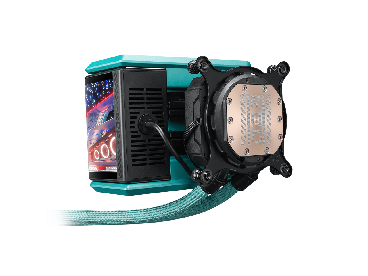 Alt View 2. ASUS - ASUS ROG RYUO IV 360 ARGB Miku Ed. with curved AMOLED display and ARGB fans - ARGB.