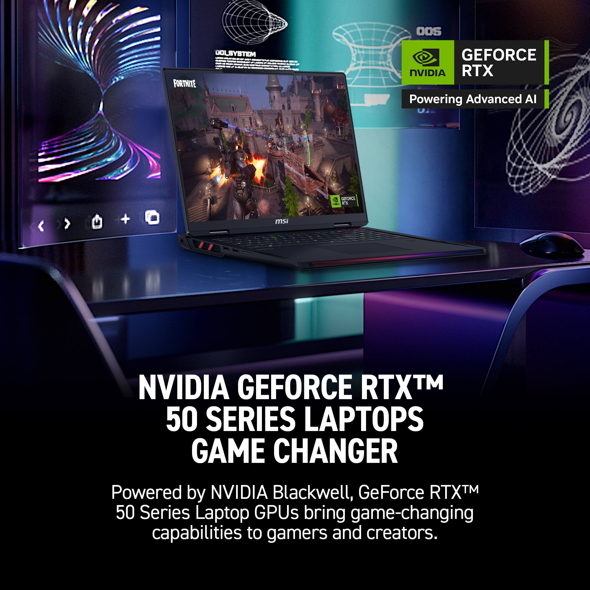 DOS DOCUMENT SYSTEM - I I FORTNITE - GEFORCE NVIDIA RTX Powering Advanced AI a SUPERCHARGED - P + ms NVIDIA GEFORCE RTXTM 50 SERIES LAPTOPS GAME CHANGER Powered by NVIDIA Blackwell, GeForce RTXTM 50 Series Laptop GPUs bring game-changing capabilities to gamers and creators.