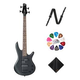 Ibanez - GSRM20 4-String Bass Weathered Black Guitar, Right Handed+Strap+Picks Kit
