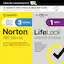Norton 360 (3 Device) with LifeLock Identity Advisor (1 Adult) Internet ...
