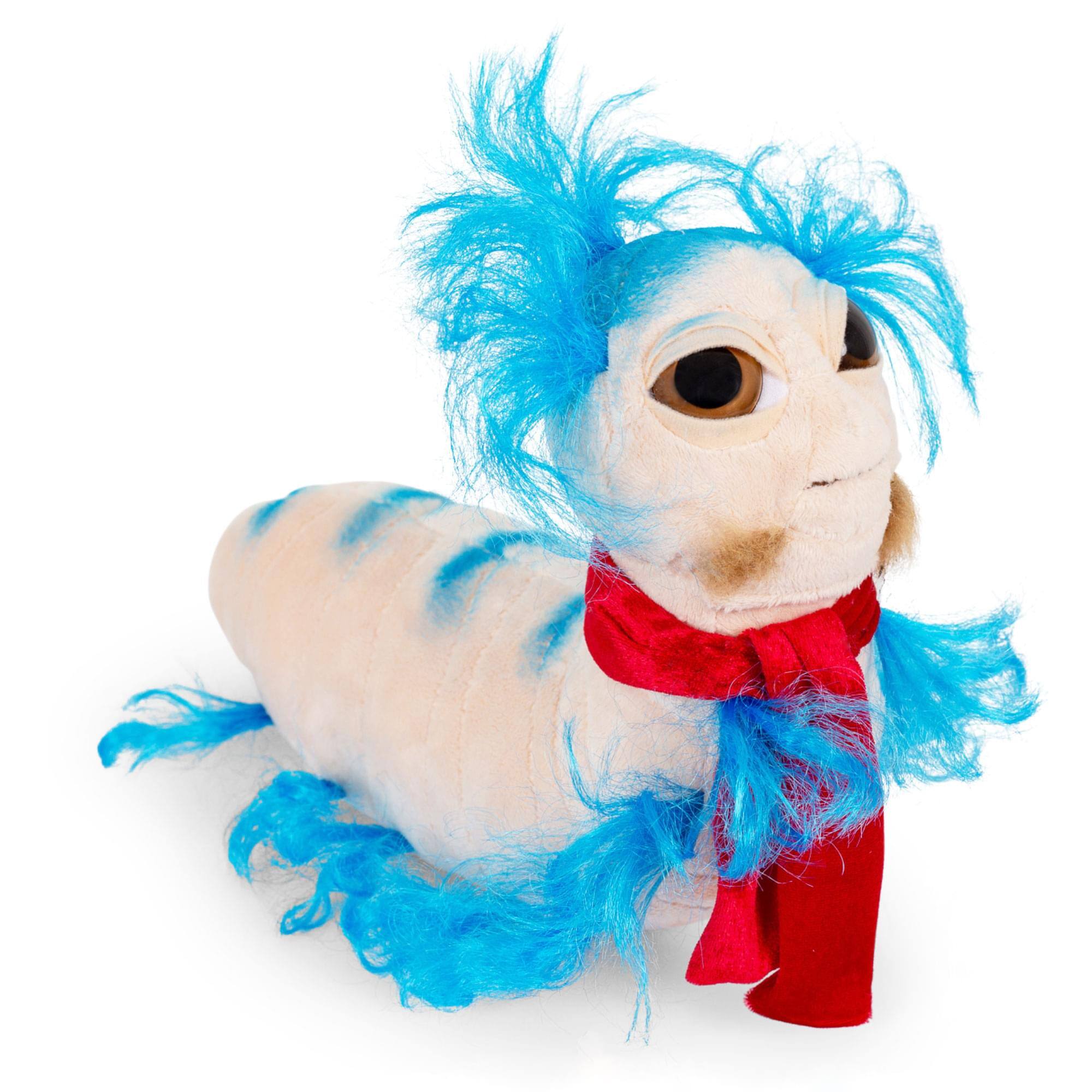 Alt View 1. Toy Vault - Labyrinth The Worm 14-Inch Character Plush Toy | Toynk Exclusive - Blue.