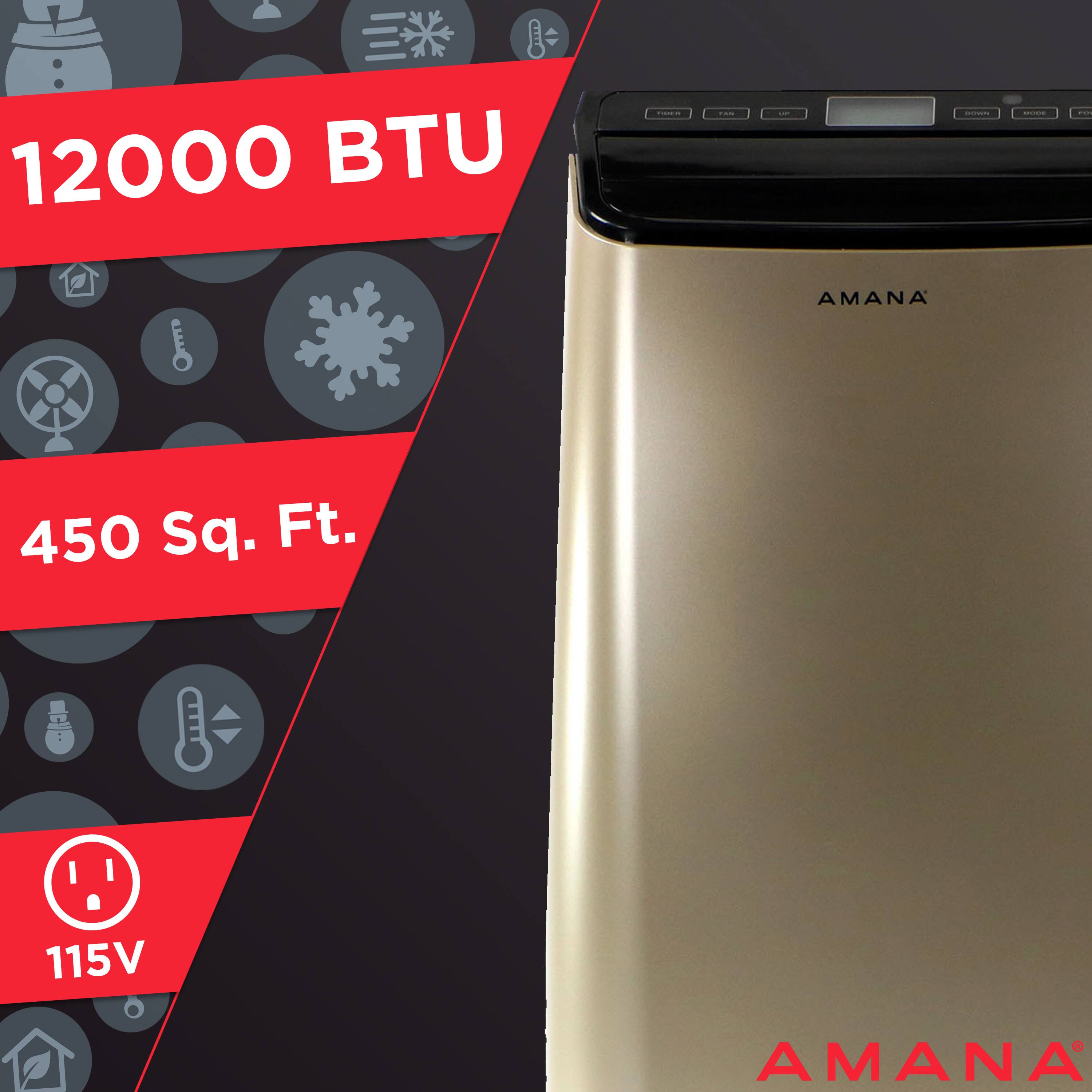 12000 BTU | 450 Sq. Ft. | 115V AMANA