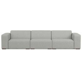 Simpli Home - Rex 3-Seater Sofa in Tightly Woven Performance Fabric - Pale Grey