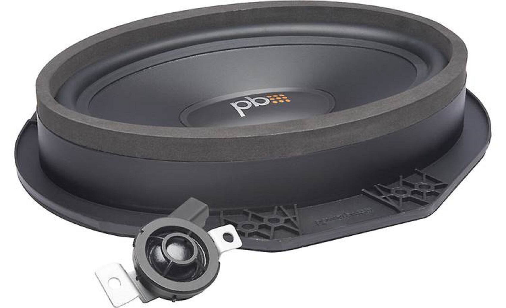 Alt View 16. Powerbass - OE Series 6x9in. OEM Replacement Component Speaker with Injection Molded PP Cone - black.