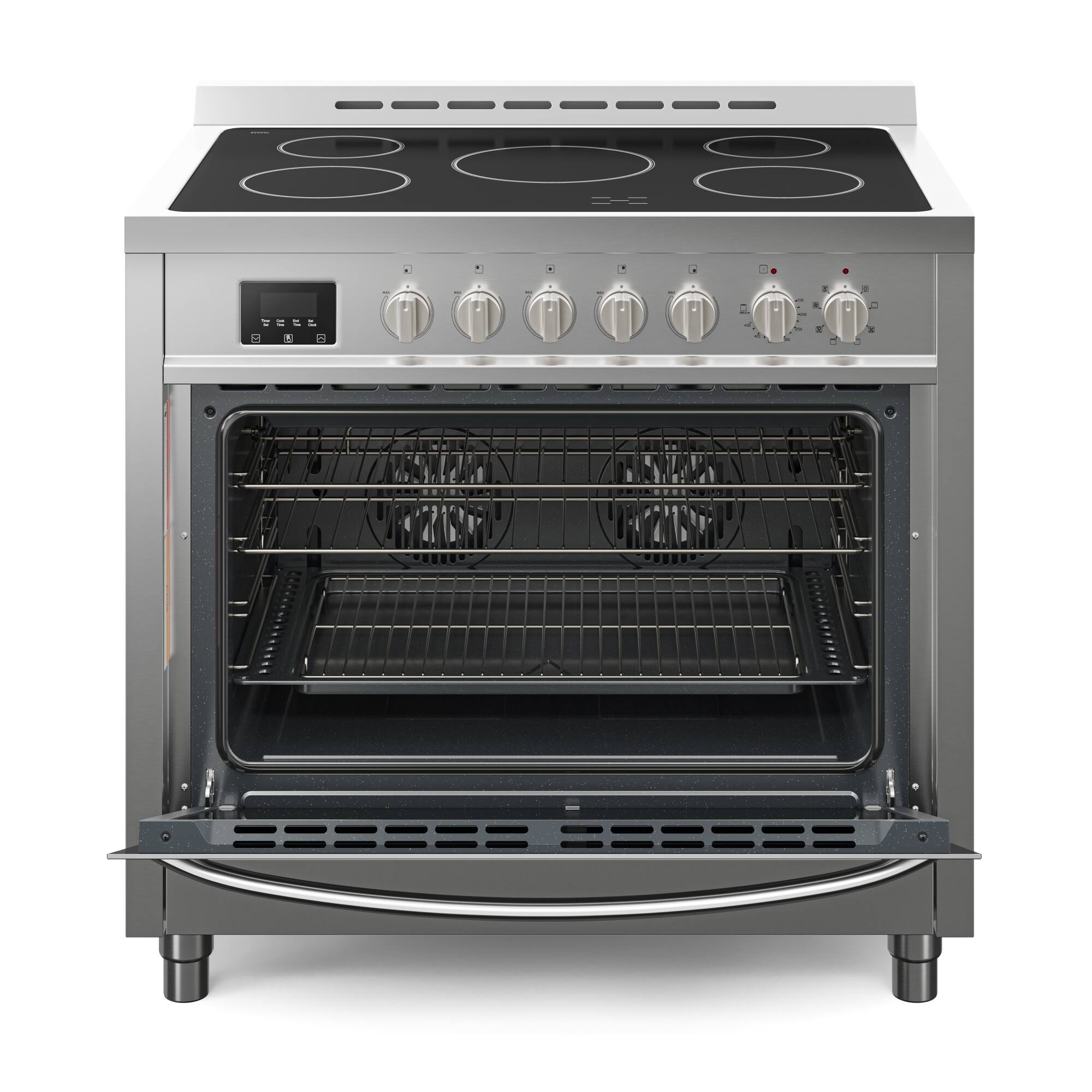 Back. Koolmore - 36 Inch Professional All-Electric range Stainless Steel with Legs, 4.3 cu.ft. KM-FR36EE-SS - Stainless-Steel.