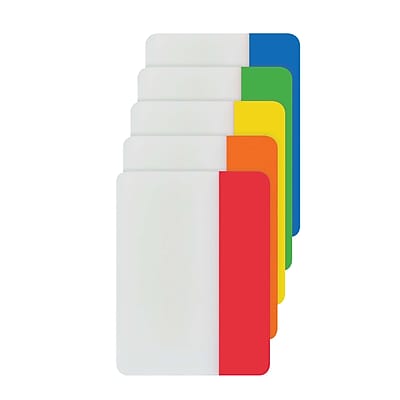 Alt View 8. Post-it - Tabs, 2" Wide, Solid Colors, 30 Tabs/Pack - Assorted.
