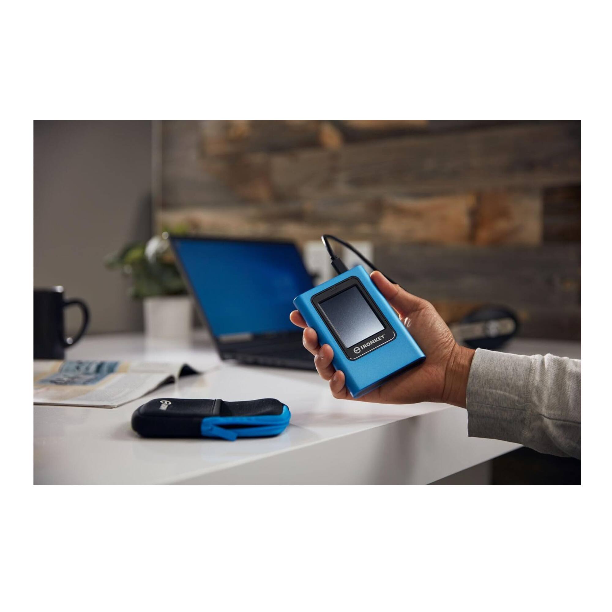 Back. Kingston - Kingston 7.6TB IronKey Vault Privacy 80 XTS-AES 256-bit Encrypted External SSD.