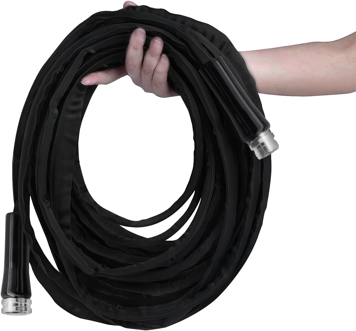 Alt View 1. JETRANSPORT - Garden Hose  Lightweight Ultra Flexible Durable Kink-free Rv Marine And Camper (100 Ft) 40° 120° Polyester - Stainless Steel-B hose9.