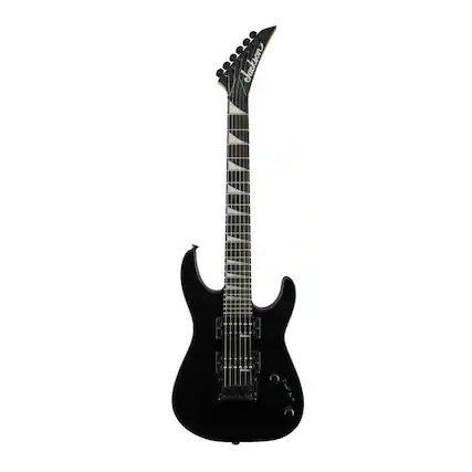 Front. Jackson - Jackson JS Series Dinky Minion JS1X 6-String Electric Guitar (Gloss Black).