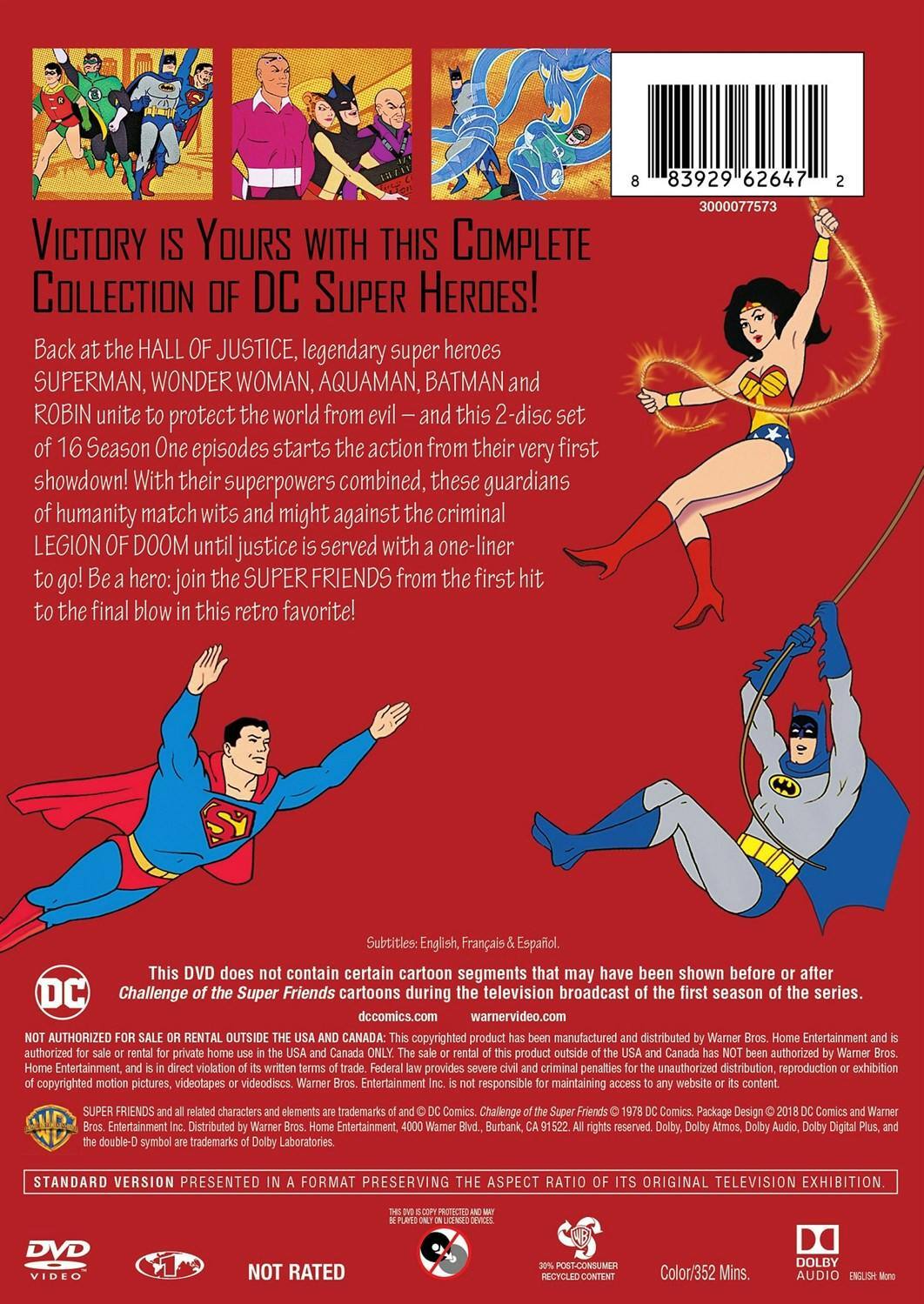 Back. Challenge of the Super Friends: The First Season (DVD New Box Art) [DVD].