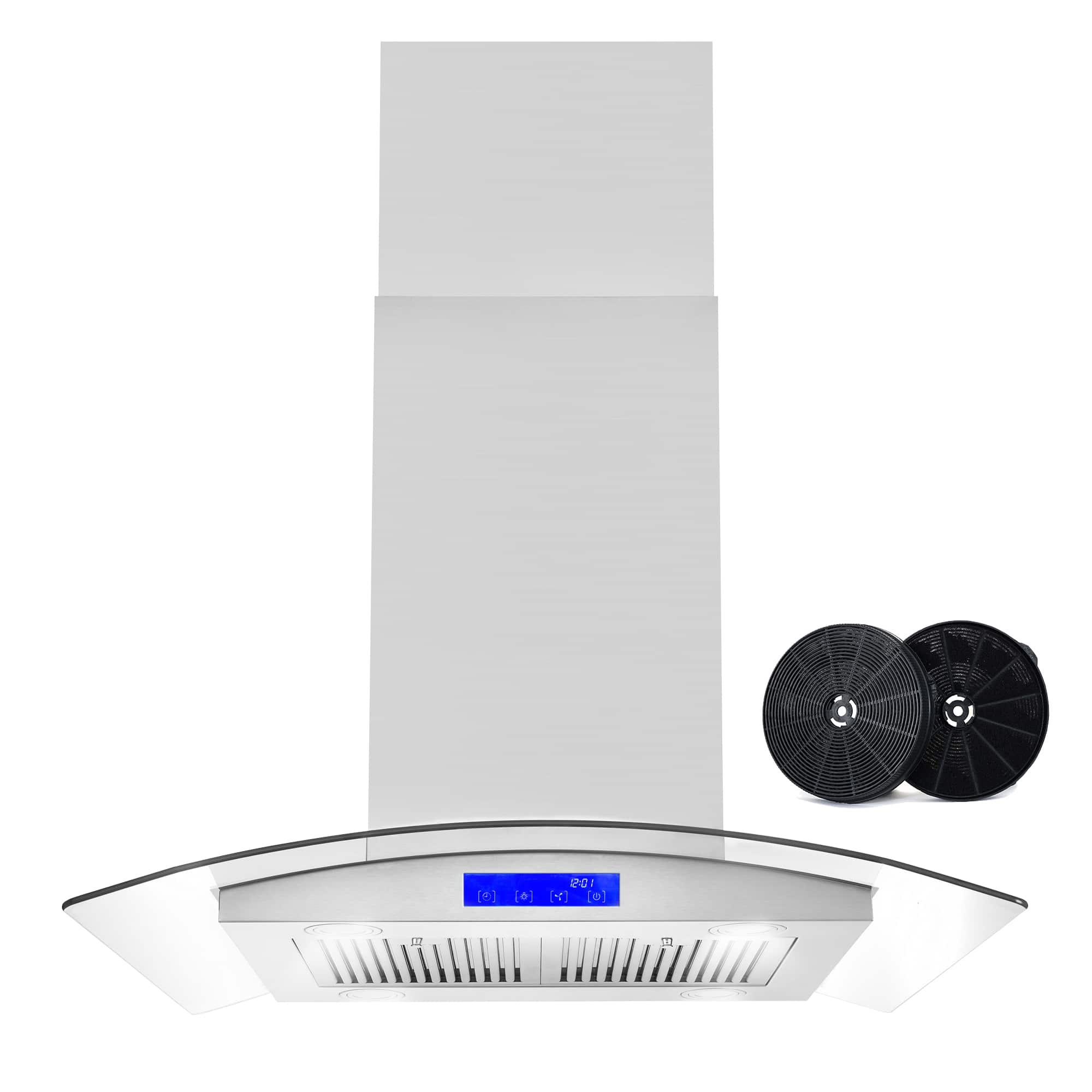 COSMO - 30 inches - Convertible - Island Range Hood - Stainless Steel