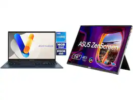 Newegg - Laptop Monitor Combo - ASUS Vivobook 15.6" Touch i5-1334U 16GB 512GB SSD Win11 + Zenscreen 16" OLED Monitor