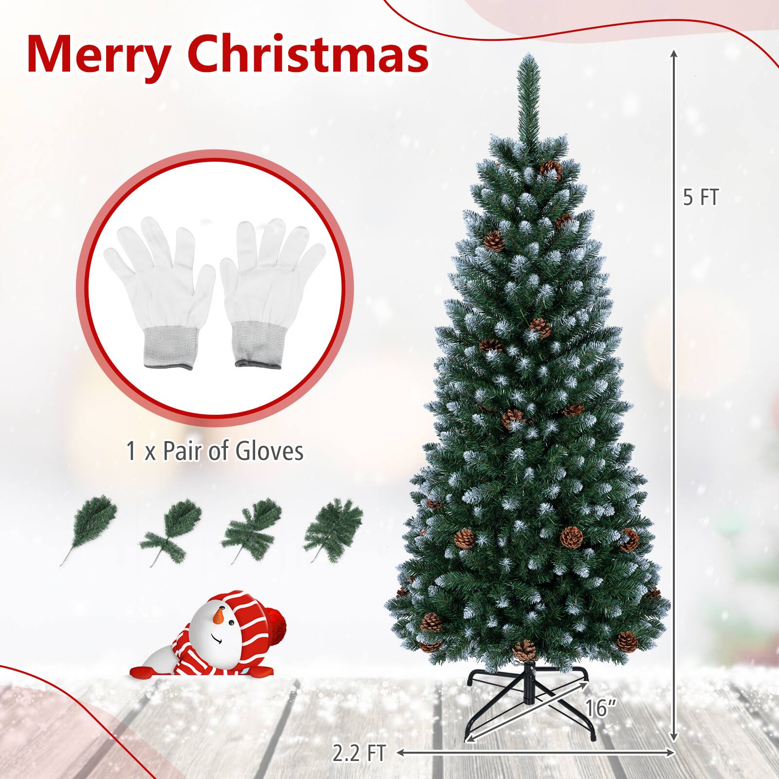 Merry Christmas

5 FT

1 x Pair of Gloves

16"

2.2 FT