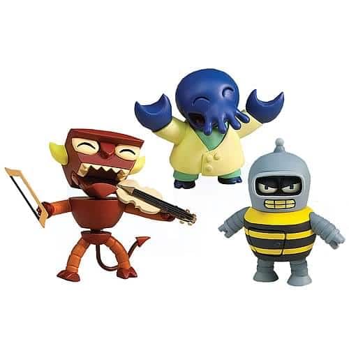 Toynami - Futurama Collectible Tineez Figure 3 Pack Box Set Version 1.2