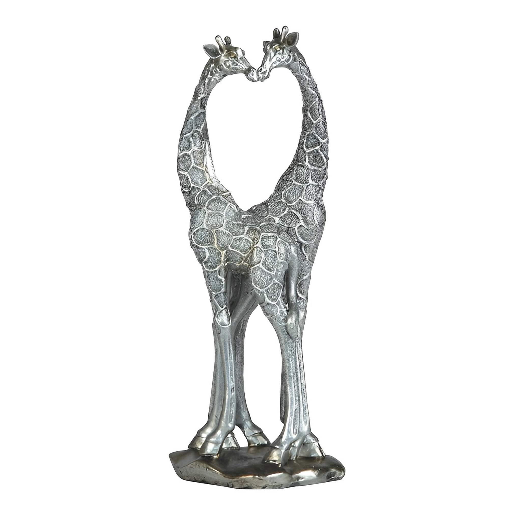 FC Design - 12"H Giraffe Couple with Heart Shaped Figurine Statue Desk Tabletop Home Decor Gift - Multi-Color