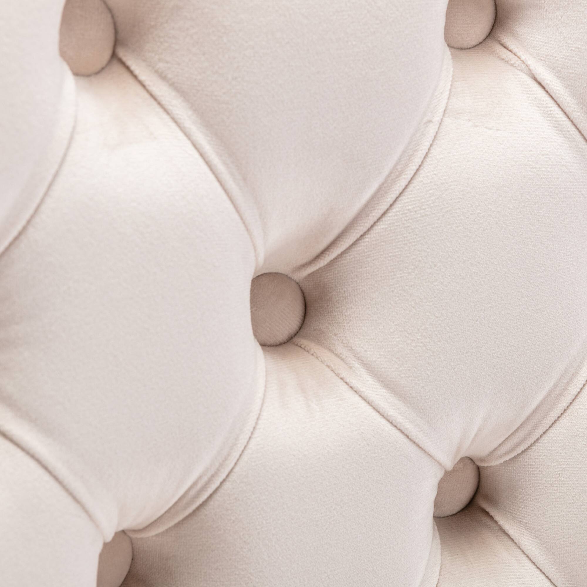 Alt View 8. GOODSILO - Luxury Swivel Velvet Barstools with Adjustable Height and Tufted Backrest for Home Kitchen and Pub - Beige.