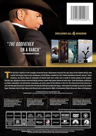 Angle. Yellowstone: The First Four Seasons   - DVD.