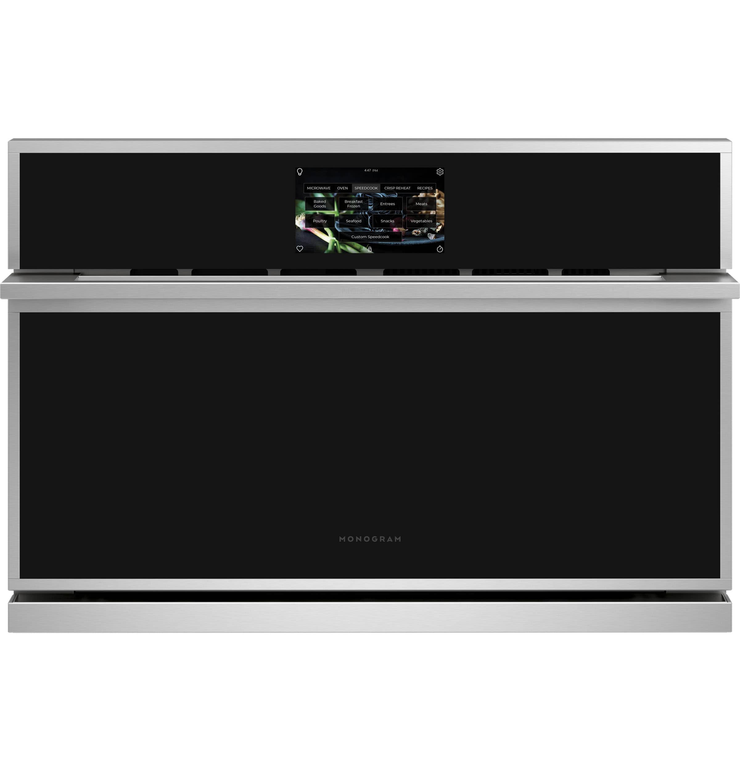 Monogram - 1.7 Cu. Ft. Convection Built-In Microwave with Sensor Cooking and Five in One 240V Advantium Technology - Stainless Steel - Front_Zoom