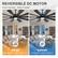 REVERSIBLE DC MOTOR
Cool in summer, Warm in winter
Winter
Balance indoor heating and cooling
Summer
Strong wind, fast air circulation