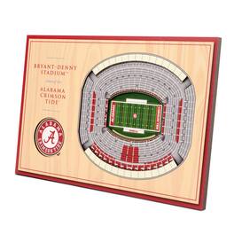 YouTheFan - Alabama Crimson Tide 14'' x 10.5'' 3D StadiumViews Desktop Display - Brown