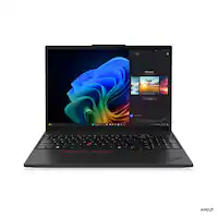 Lenovo - ThinkPad T16 G4 16" Copilot+ PC - Latest Model - AMD Ryzen AI 7 350 with 16GB Memory - 512GB SSD - Black - Front_Zoom