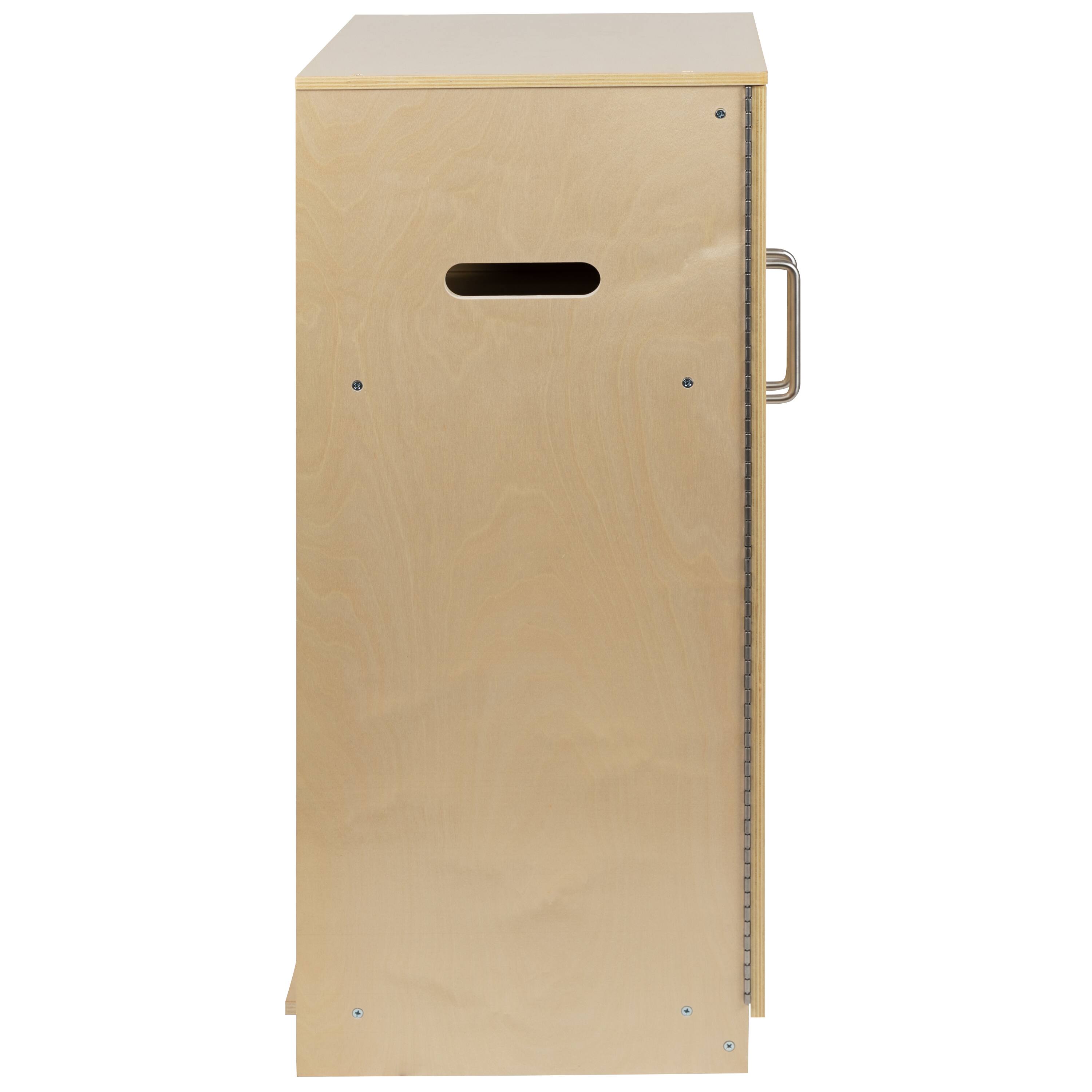 Alt View 9. Emma + Oliver - Children's Wood Refrigerator for Commercial or Home Use - Kid Friendly Design - Natural.