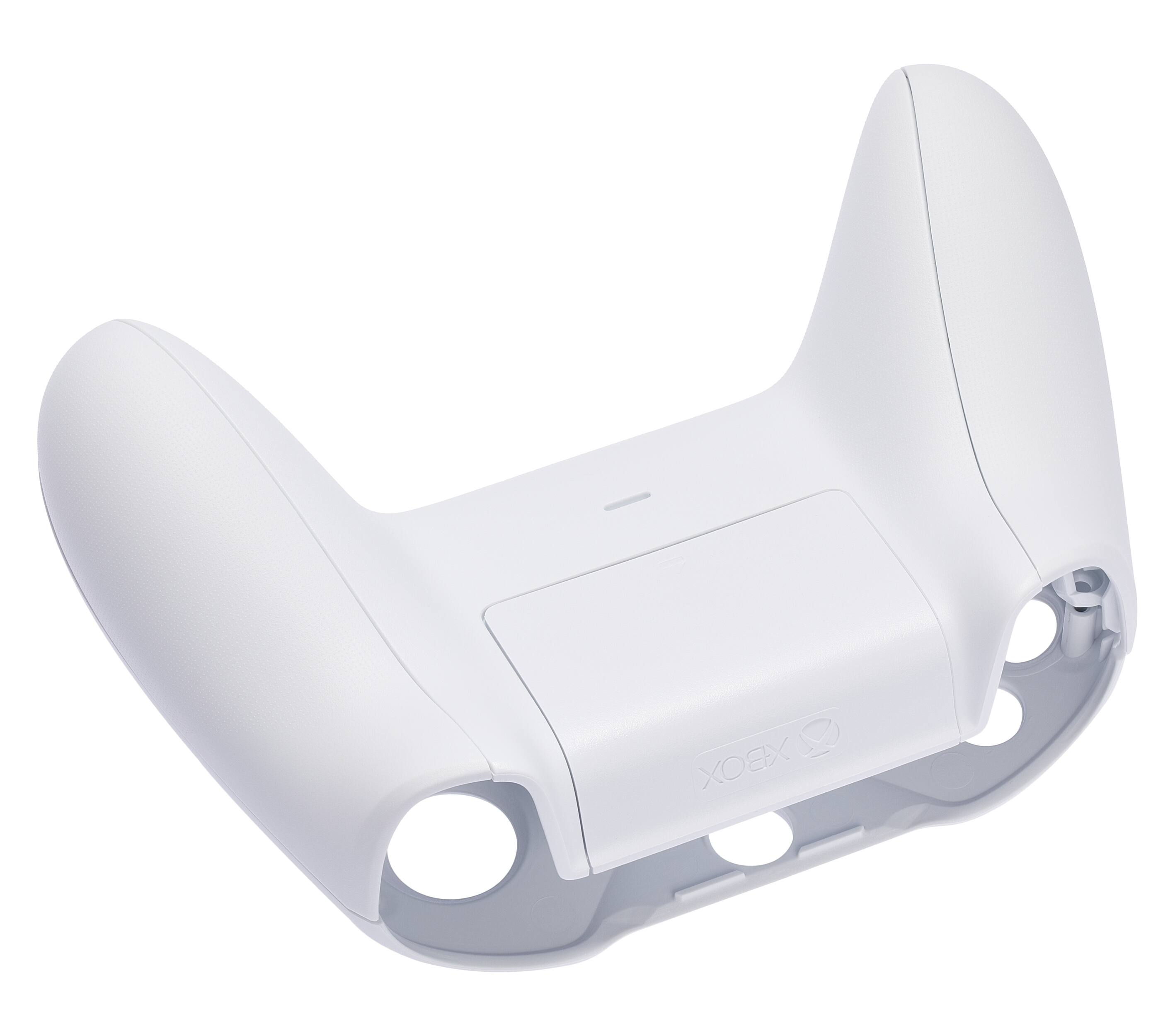 Alt View 2. Microsoft - Controller Faceplate Shells (Top and Bottom) Compatible For Xbox One S - White - White.