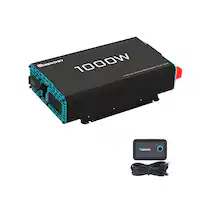 Renogy - 1000W 12V Pure Sine Wave Inverter - Black - Front_Zoom