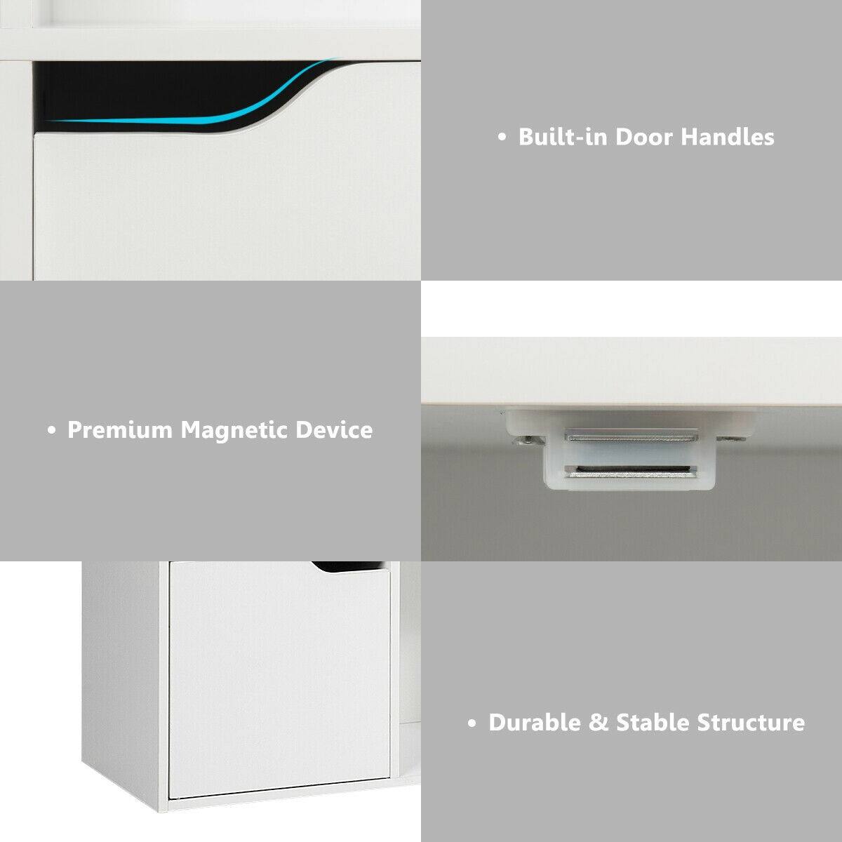 Built-in Door Handles Premium Magnetic Device Durable & Stable Structure