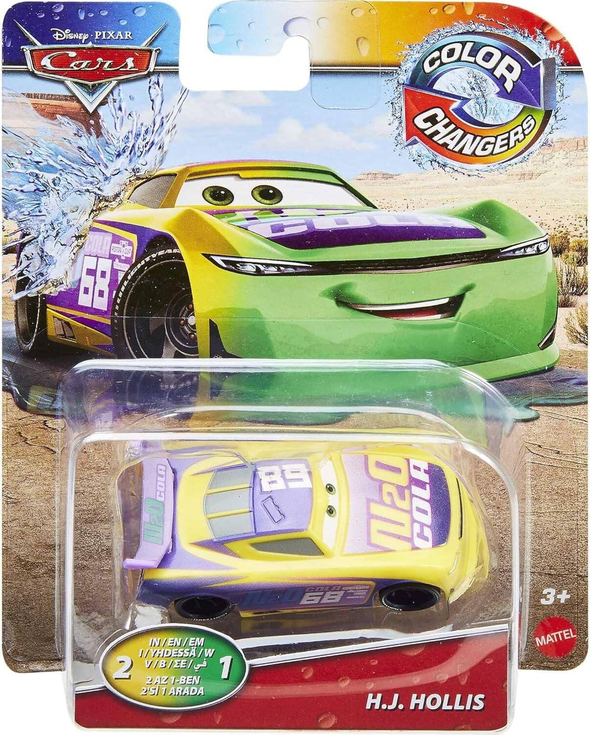 Disney PIXAR Cars COLOR CHANGERS COLA BE COLA W20 89 N20 COLA COL 6B 3+ IN / EN/EM 1/ YHDESSA / W 2 V B /EE/ 1 2 AZ 1-BEN 2'S T ARADA H.J. HOLLIS MATTEL