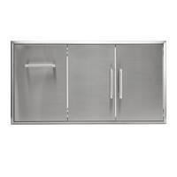 Coyote Outdoor Living - 45" Double Access Doors With Roll Out Trash - Stainless Steel - Front_Zoom