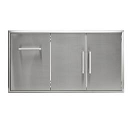Coyote Outdoor Living - 45" Double Access Doors With Roll Out Trash - Stainless Steel