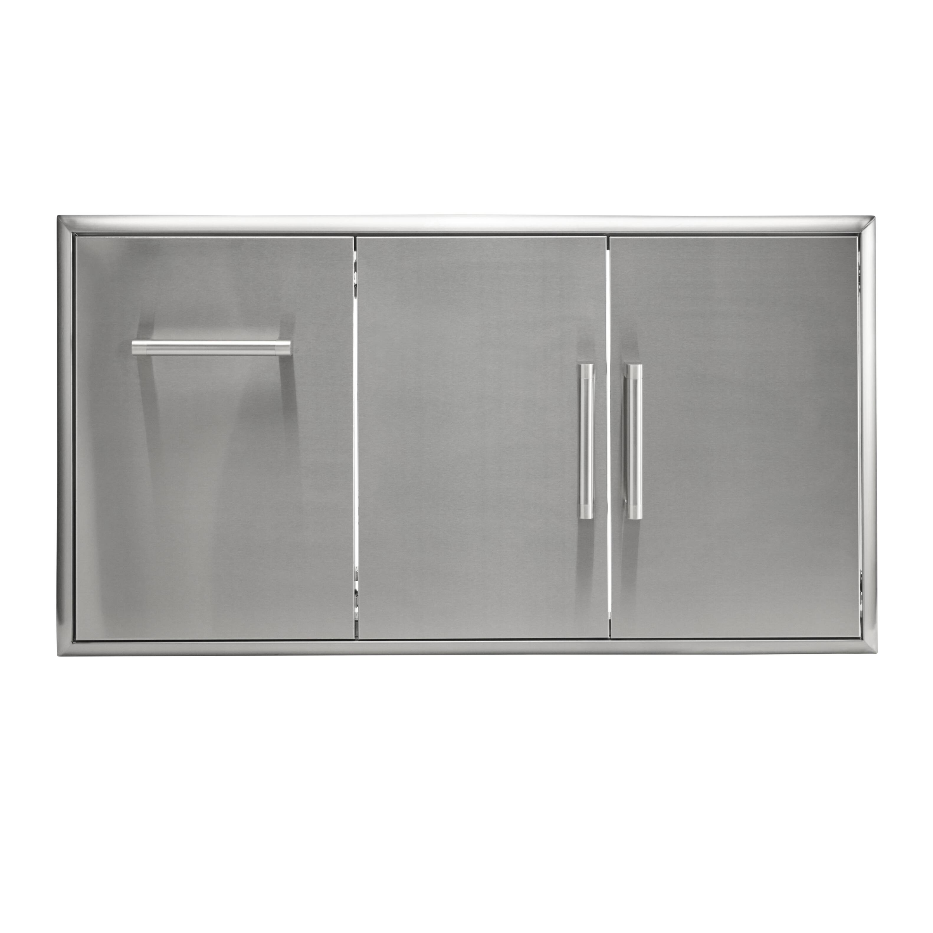 Coyote Outdoor Living - 45" Double Access Doors With Roll Out Trash - Stainless Steel