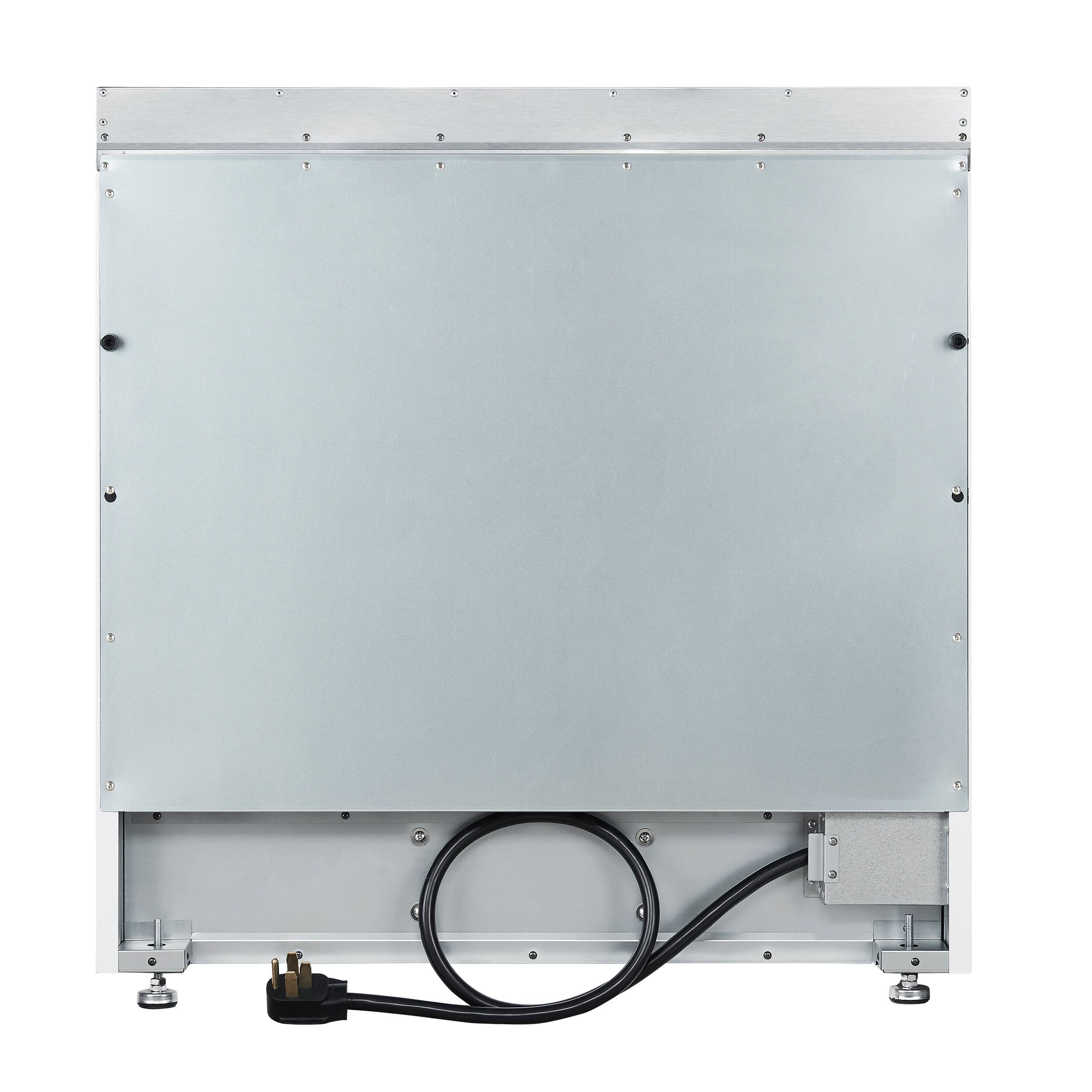 Back. Forno Appliances - Paolo 5.44 Cu. Ft. Freestanding Electric True Convection Range with Warming Zone - White.