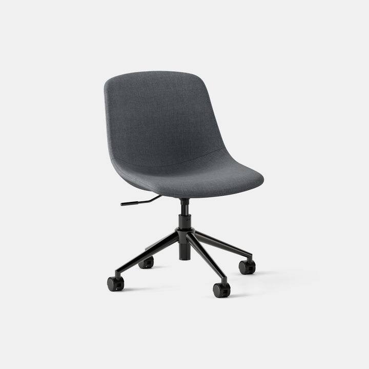 Angle. Branch Furniture - Branch Gather Swivel Chair – Adjustable Height, 360° Swivel, Cushioned Seat, Modern Home Office Desk Chair - Overcast.